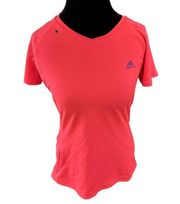 Size L Womens Pink Athletic Short Sleeve Training Jersey T-Shirt 1R270