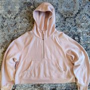 Lululemon  scuba oversized half zip hoodie pale pink xl/xxl