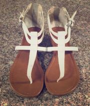 White sandals size 7 1/2
