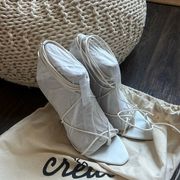 ALDO  White Lace Up Heels