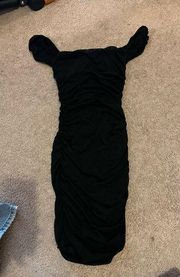 Adika black xs bodycon mini dress