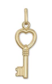 Key charm | 14k Real Gold Pendant 