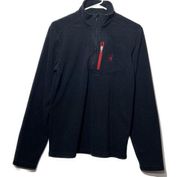 Spyder full, zip fleece jacket, adult size small, zip pocket, contrast trim
