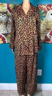 Lauren Ralph Lauren Leopard 2 Piece Pajama Pants Set