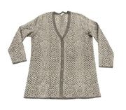 Isaac Mizhari LIVE size 1X animal print cardigan NWOT