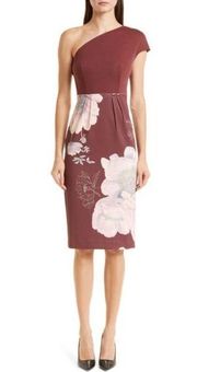 London Nimala Floral One-Shoulder Floral Body-Con Dress Sz tb 5 / 12