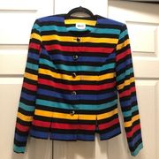 Vintage Leslie Fay Rainbow Blazer