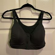 Women’s Old Navy High-Support PowerSoft Zip-Front Sports Bra slate size 34D NWT
