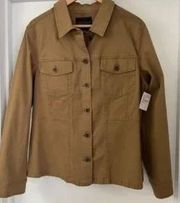 Button Up Stretched Twill Jacket XL