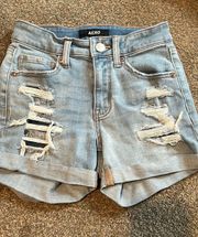 High Rise Jean Shorts