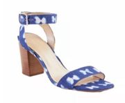 Ann Taylor Butterfly Tie Dye Block Sandals Blue Size 7M