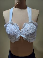 White Crochet Bralette