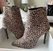 Cheetah Print Booties