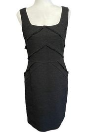 Lafayette 148 New York Black Sleevelss Sheath Dress Size 4