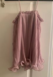 Blush Pink Ruffle Top