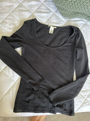 Black Long-Sleeve Shirt
