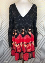 MINKPINK Dancing Crane Fringe Dress