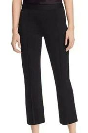 Michiko Pintuck Crop Flare Pants Black Women’s Size 4