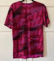 Nike  Tee Medium Womens Athletic Legend Training Dri Fit Workout Comfort Tee Pink