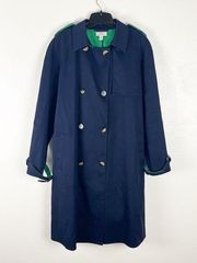 3.1 PHILLIP LIM x Target Navy Blue Double Breasted Belted Trench Coat, Medium