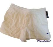 NWT Champion Cotton White Drawstring Elastic Waist Shorts Size XL