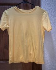 Yellow Plain Tshirt Tee