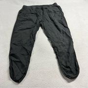 Caslon Black Pull On 100% Linen Casual Pants Size Large EUC