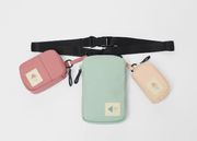 Rubberized Charms/Crossbody bag/fanny bag NWT