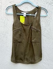 Diane Von Furstenberg cupro shell tank top 2