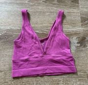 Urban Outfitters out from under drew seamless surplice bra top in purple