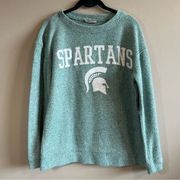 ✨ Boxer Craft Michigan State Spartans Green Crewneck Sweatshirt Small