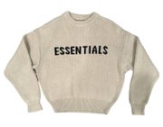 Essentials Kids Cream Knit Sweater