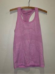 Lululemon pink  swiftly tech tank