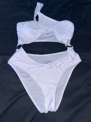 Sexy White One Piece Bathing Suit