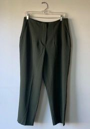 MISS SELFRIDGE Green Cropped Ankle Pant Size 10