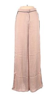 Do+Be Satin Pants Large Womens Pink Blush Silky Wide Leg Spring Dress Trousers