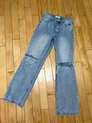 Straight Leg Flare Jeans