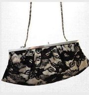 Black and Ivory Lace Bag