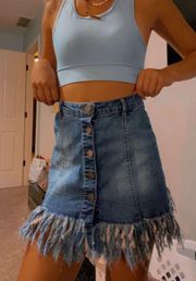 jean skirt 