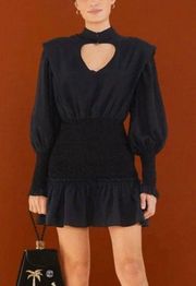 Black Heart Neckline Mini Dress