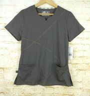 New Balance Gray Scrub Gazelle Top Style# 100