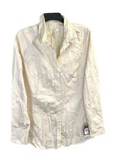 New w Tag Buff Cream Button Shirt Women XL