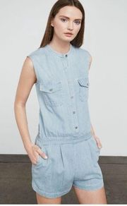 💕BCBGMAXAZRIA💕 Laden Chambray Denim Jean Romper