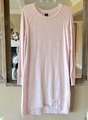 Active Life Pink Sweatshirt Dress Comfy Womens Small Medium Cozy Casual New