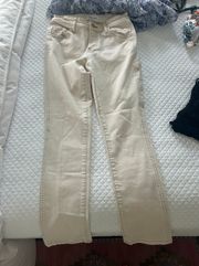 Cream Colored Skinny jeans 