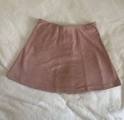 Suede Mini Skirt