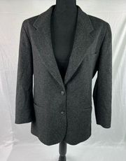 LL Bean tweed womens blazer USA made size 12P