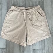 Erika 100% Cotton Cream Beige Comfy Home Shorts / Size M