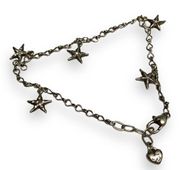 Brighton SEA STAR Charm Bracelet Swarovski Crystals Silver Plate Starfish