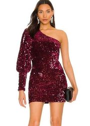 Camille Coelho Red Sequin Cocktial dress